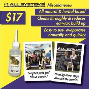 #1 All Systems Ear So Fresh Pet Ear Cleaning Solution 4oz