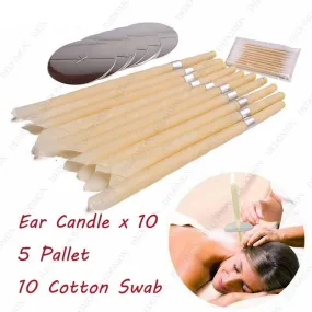 10pcs Ear Wax Clean Removal Beeswax Candle