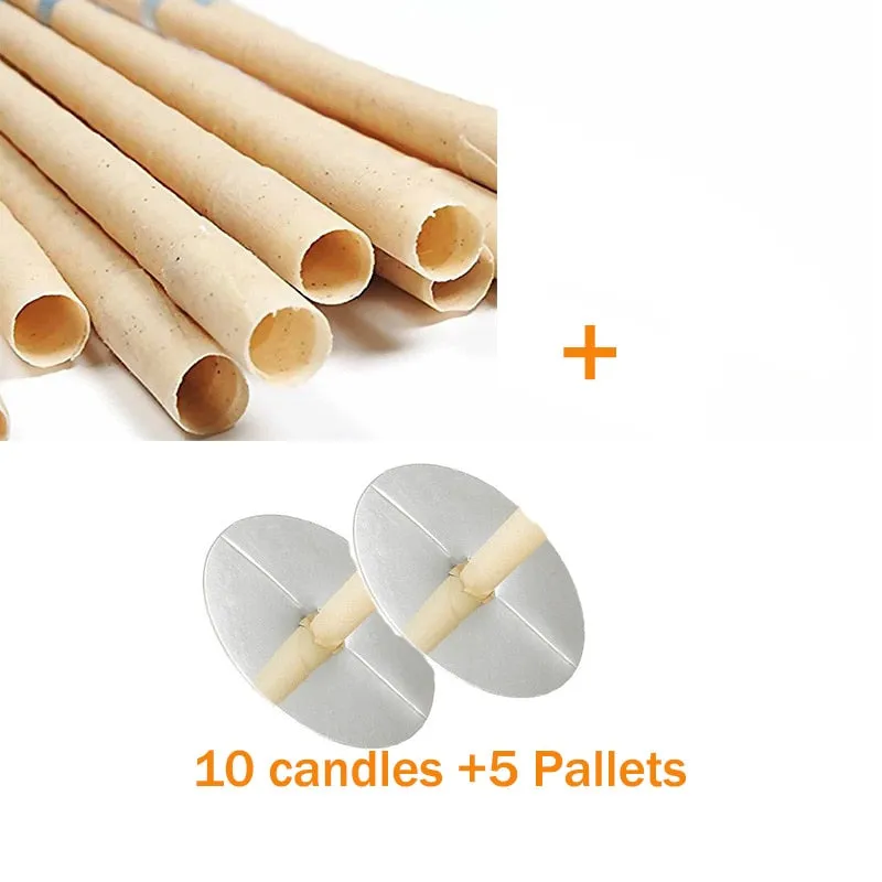 10pcs Ear Wax Clean Removal Beeswax Candle