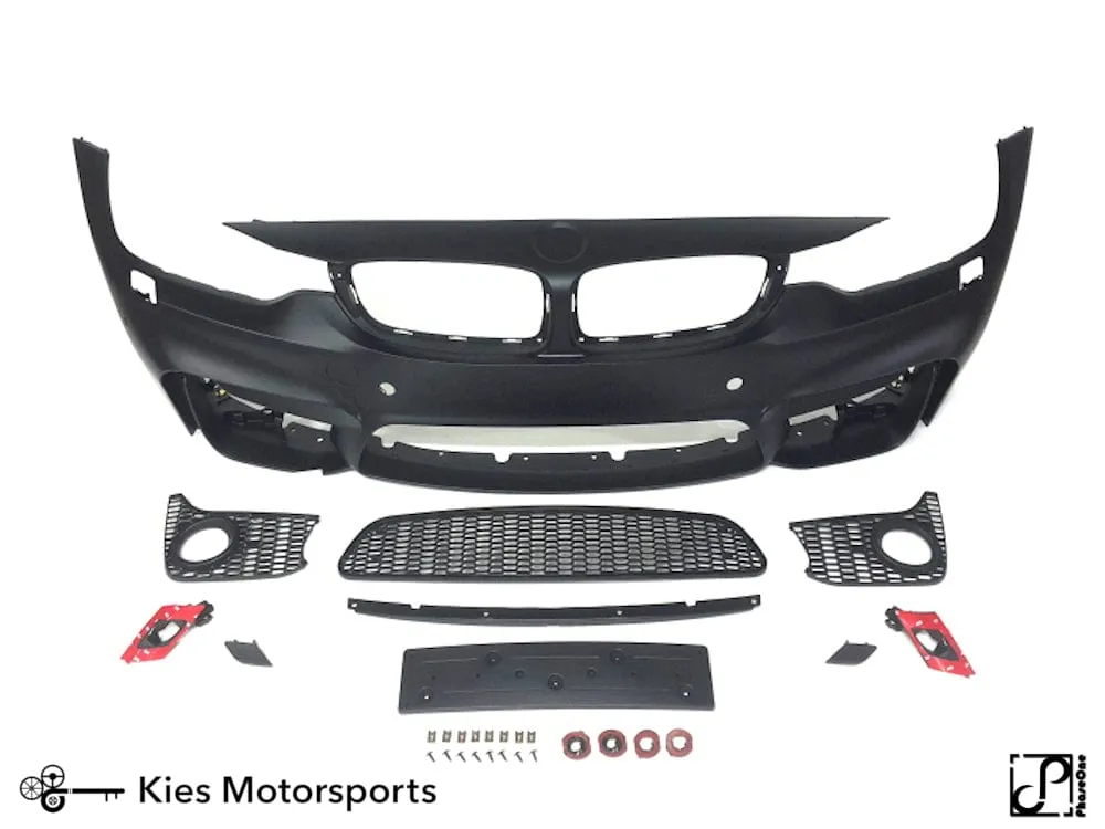 2014-2020 BMW 4 Series (F32 / F33 / F36) M4 Style Front Bumper Conversion Kit [Also Fits Gran Coupe]