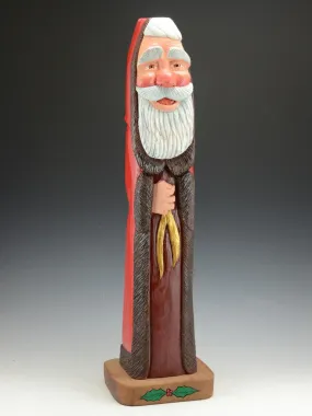 23 inch Fur Trimmed Santa by Paul Green