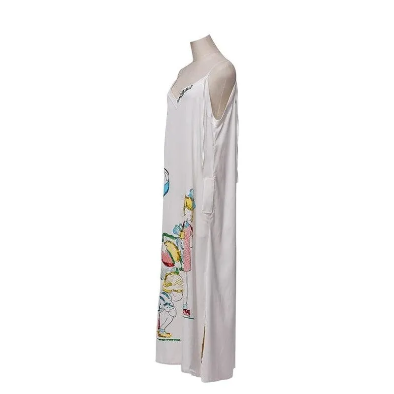 ALEXANDER ARUTYUNOV White Silk Slip Maxi Dress | Size US 4