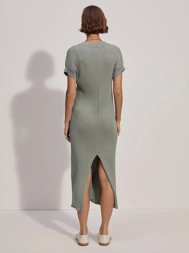 Aria Knit Dress Green Milieu