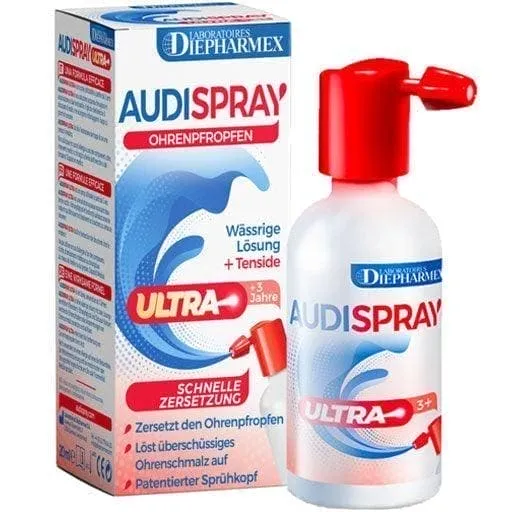 AUDISPRAY ultra earwax plug, ear spray