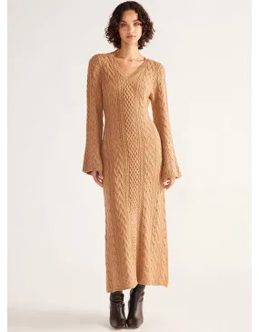 Audrey Knit Maxi Dress Falafel