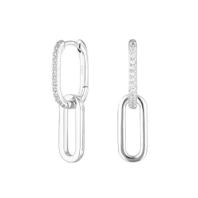 Avant Studio Celine Earrings Pavé, Silver