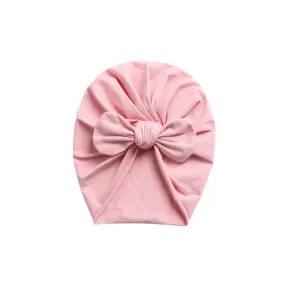 Baby Bunny Ear Turban in Flamingo