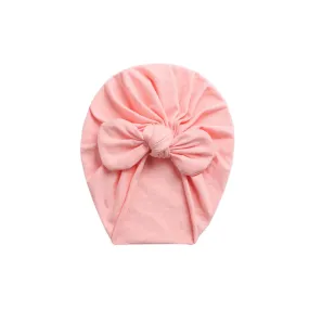 Baby Bunny Ear Turban in Peach