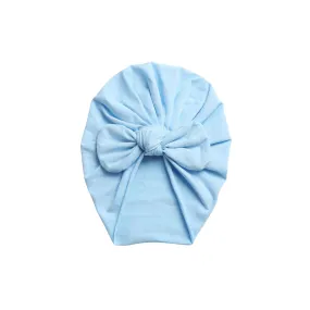 Baby Bunny Ear Turban in Sky