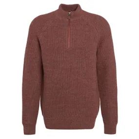 Barbour Horseford Lambswool Half Zip Mens Jumper - Cinnamon