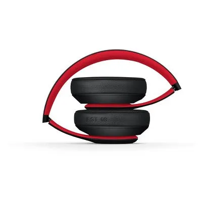 Beats Studio3 Bluetooth Wireless Noise Cancelling Over-Ear Headphones - Defiant Black/Red