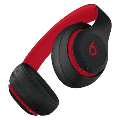 Beats Studio3 Bluetooth Wireless Noise Cancelling Over-Ear Headphones - Defiant Black/Red