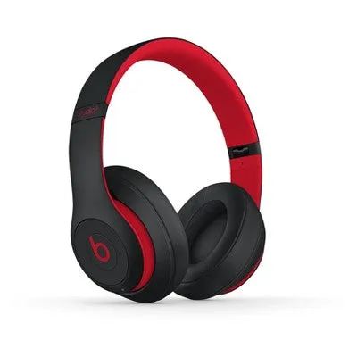 Beats Studio3 Bluetooth Wireless Noise Cancelling Over-Ear Headphones - Defiant Black/Red