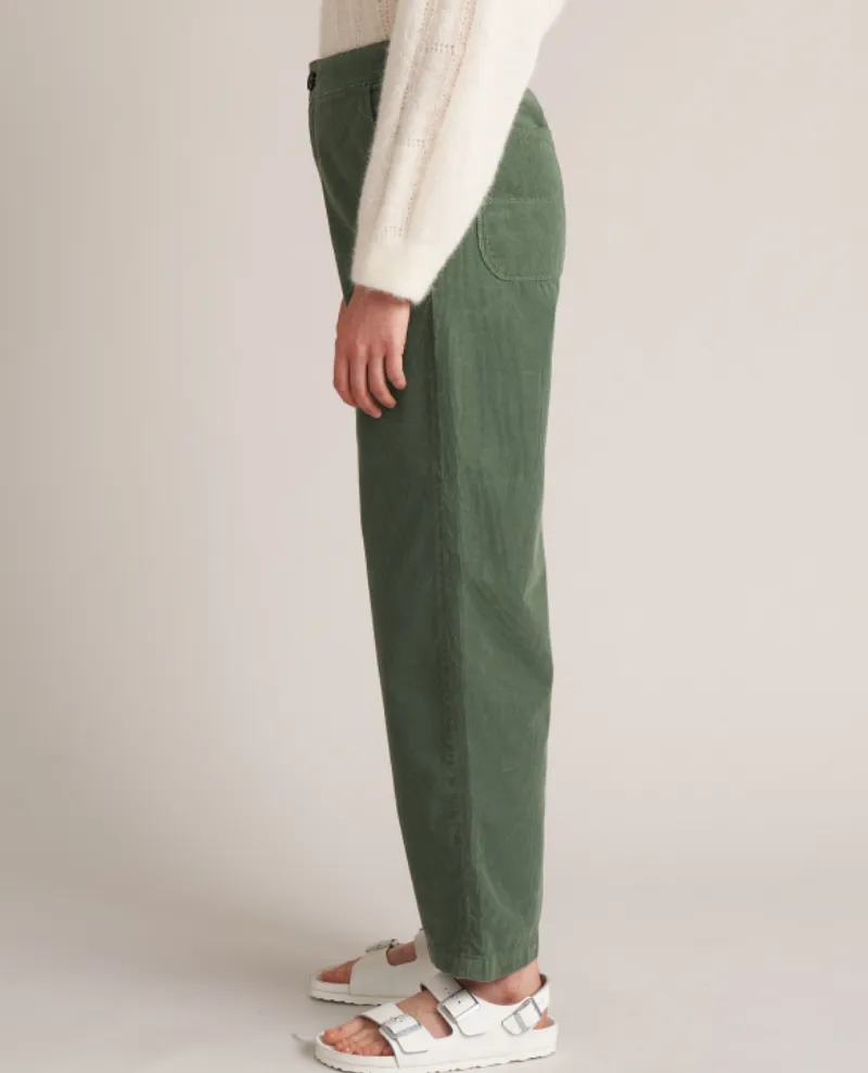 Bellerose Pasop Eucalyptus Green Cord Trousers