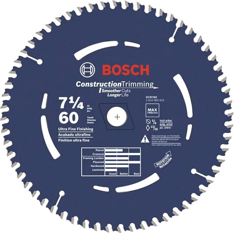 Blade Saw Circ 7-1-4in X 60t