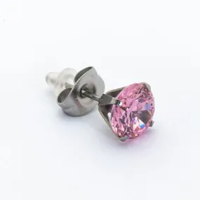 Borghetti Zircone Tondo Rosa Mis. 7 Ear Studs 2 GM