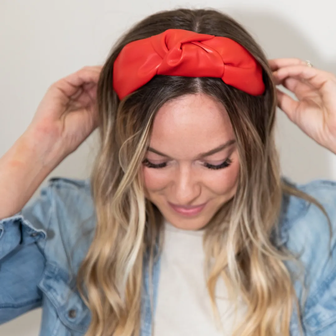 Brooklyn Headband - Red