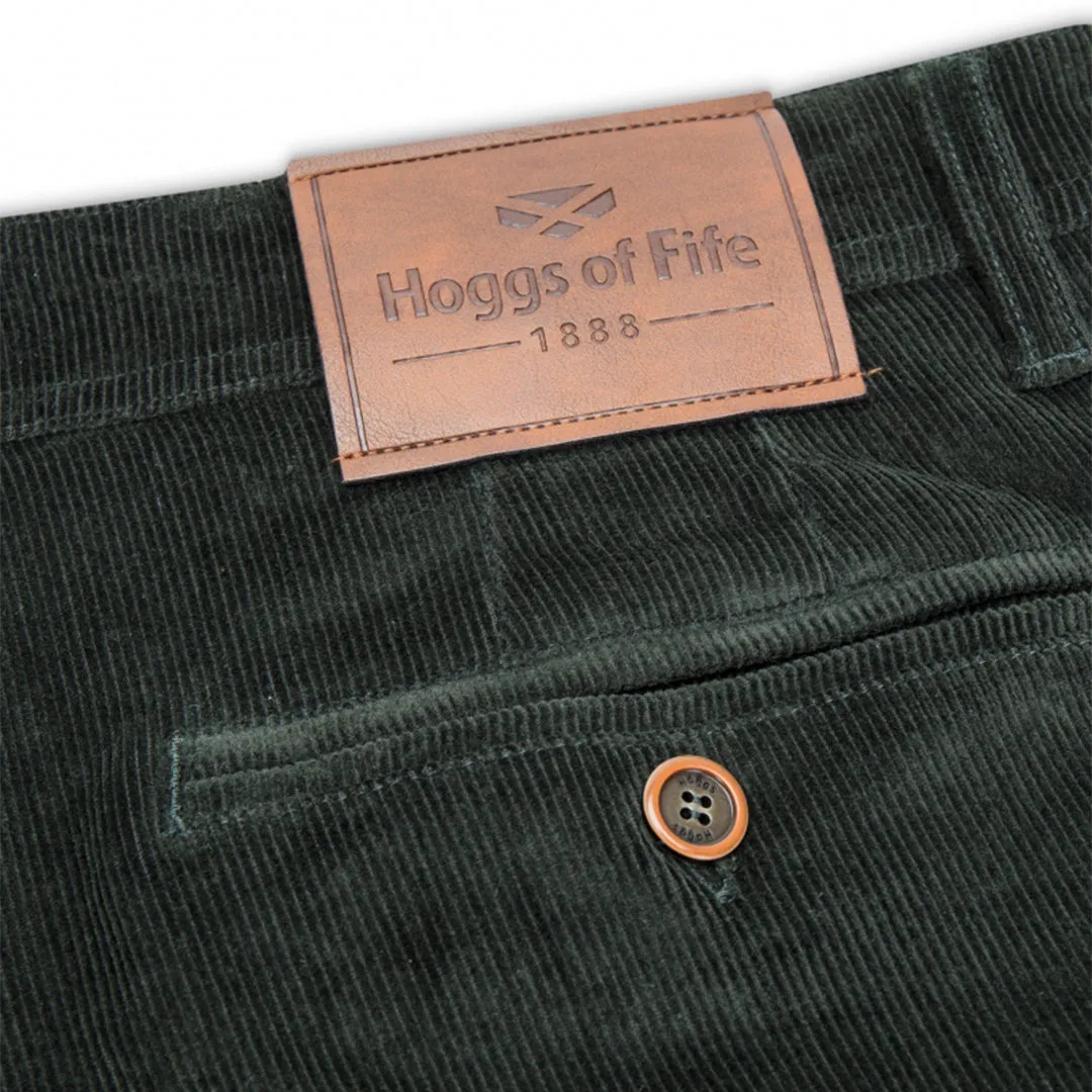 Cairnie Comfort Stretch Cord Trousers - Racing Green by Hoggs of Fife