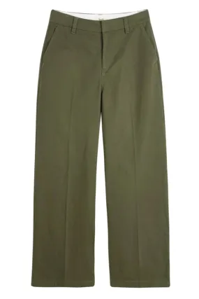 Camille Flat Front Cotton Trousers