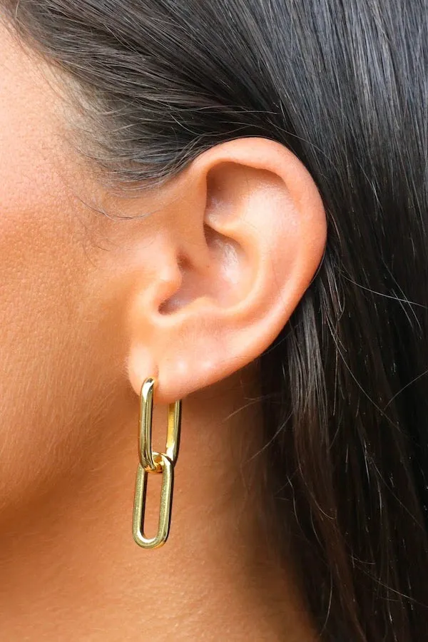 Celine Earrings Grande Gold