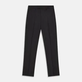 Charcoal Black Wool Manson Trousers