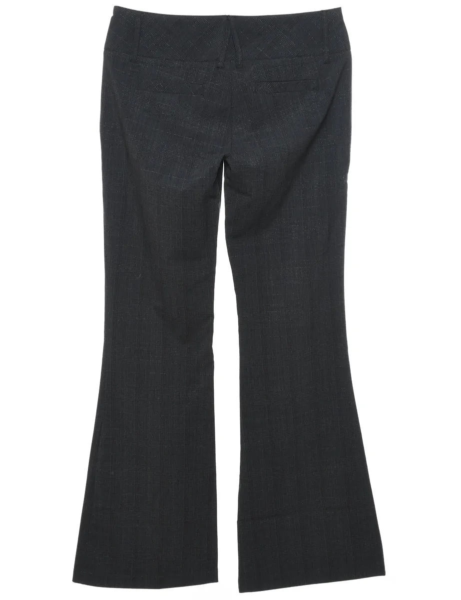 Checked  Grey Trousers - W32 L33