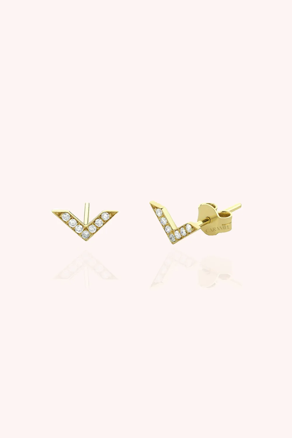 CHEVRON EAR STUDS