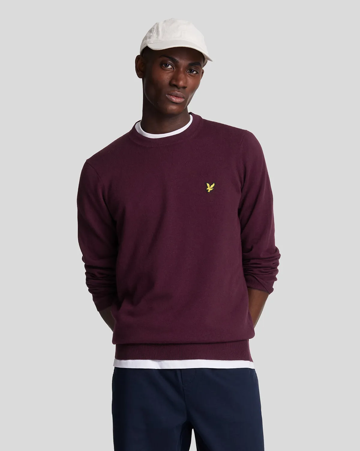 Cotton Merino Crew Neck Jumper