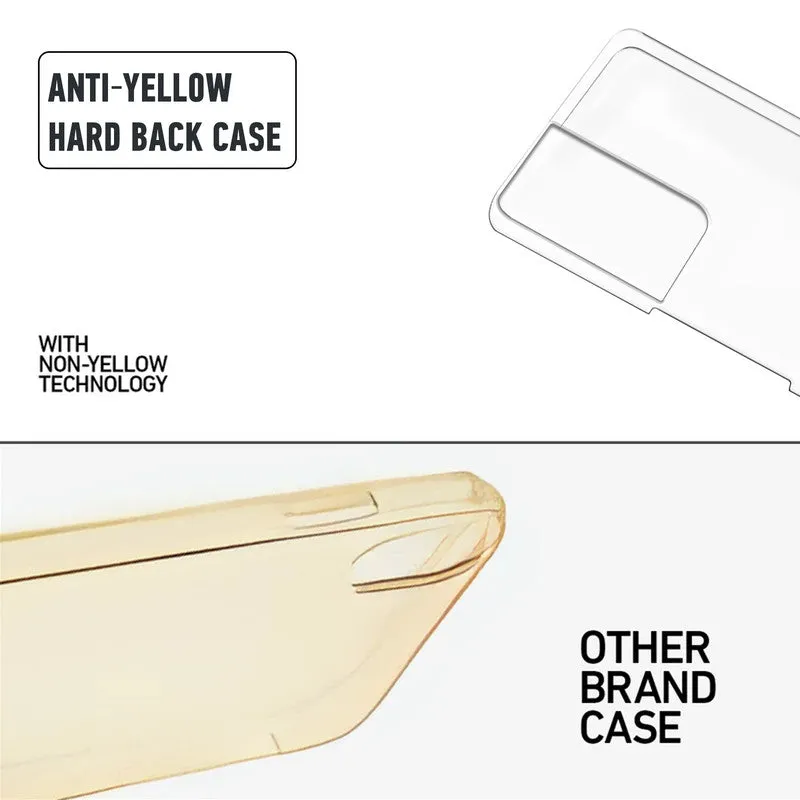 Crystal Clear Hard Back Anti-Yellowing Phone Case For Samsung S21 Ultra