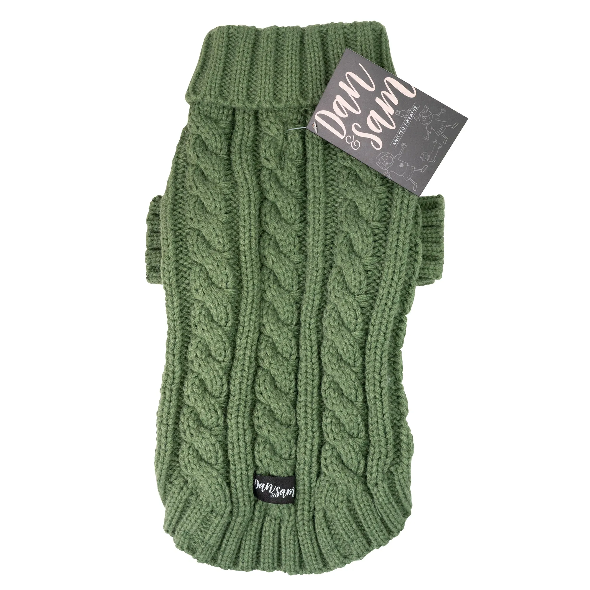 Dan & Sam - Knitted Sweater (Olive Green) - 25cm