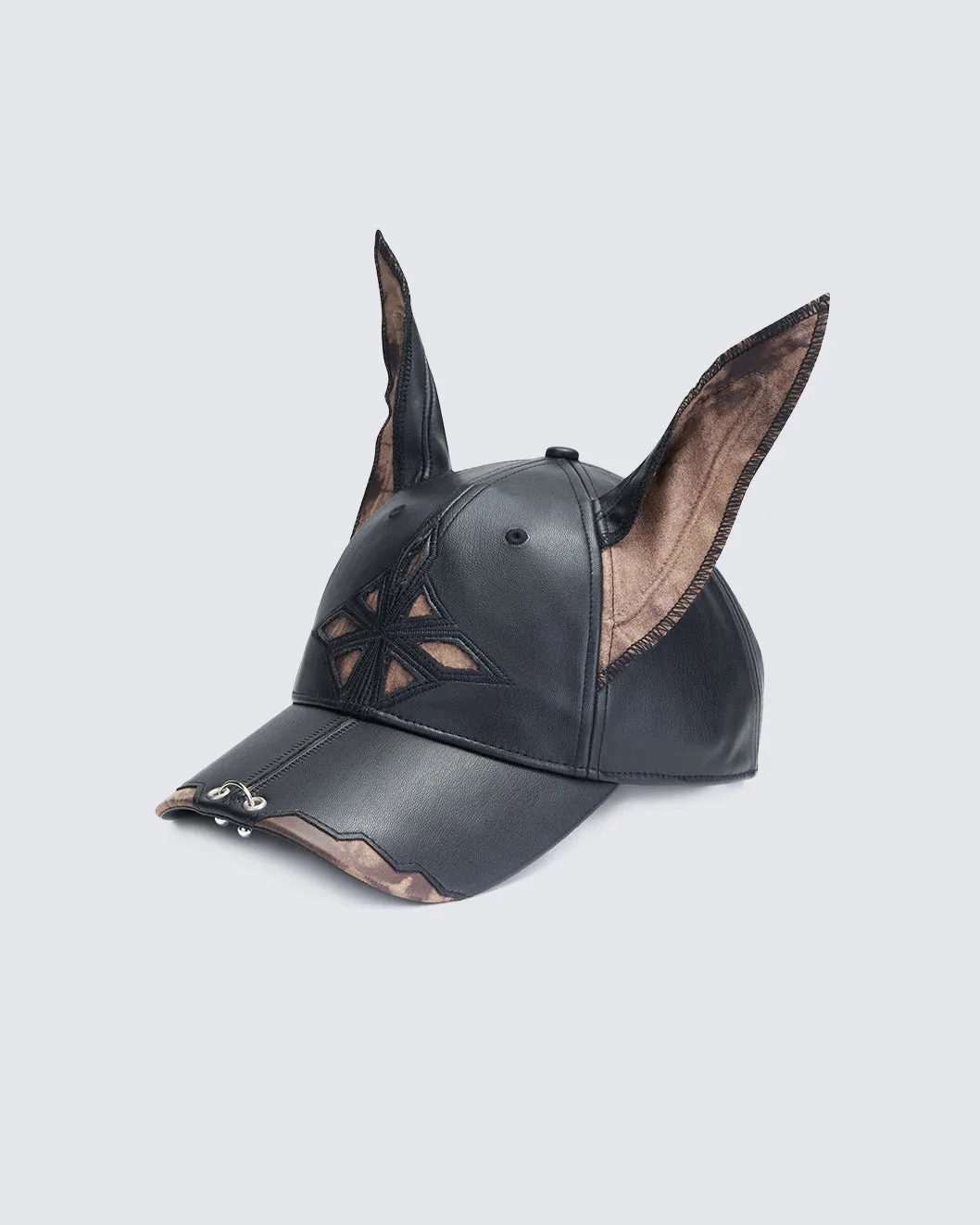 Doberman Ear Leather Cap