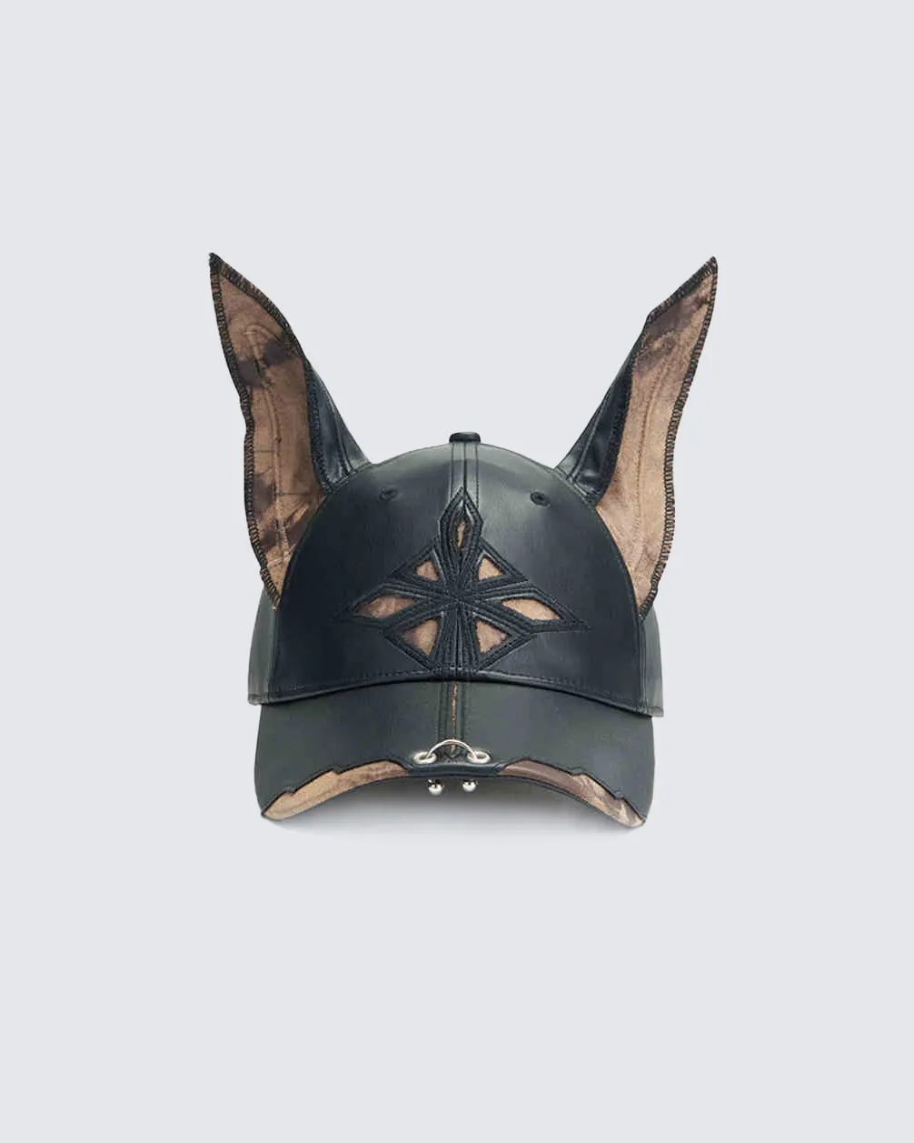 Doberman Ear Leather Cap