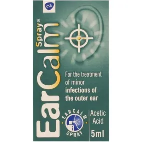 Ear Calm/Earcalm Ear Spray 5ml - For Ear Irritation