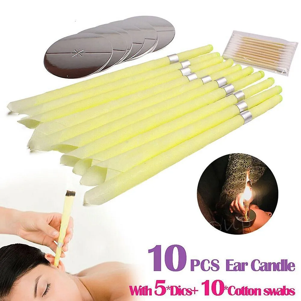 Ear Candles Ear Wax Clean Removal Natural Beeswax Propolis Indiana Therapy Fragrance Candling Cone Candle Relaxation Ear Care