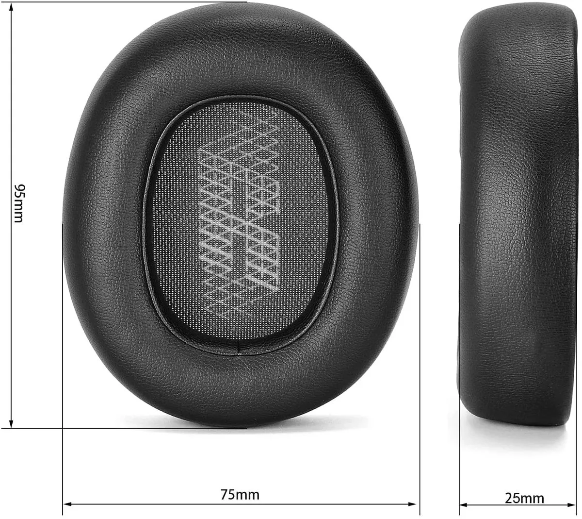 Ear Cushion Memory Foam Ear Pads Replacement for JBL Live 650 BTNC E65BTNC - Black