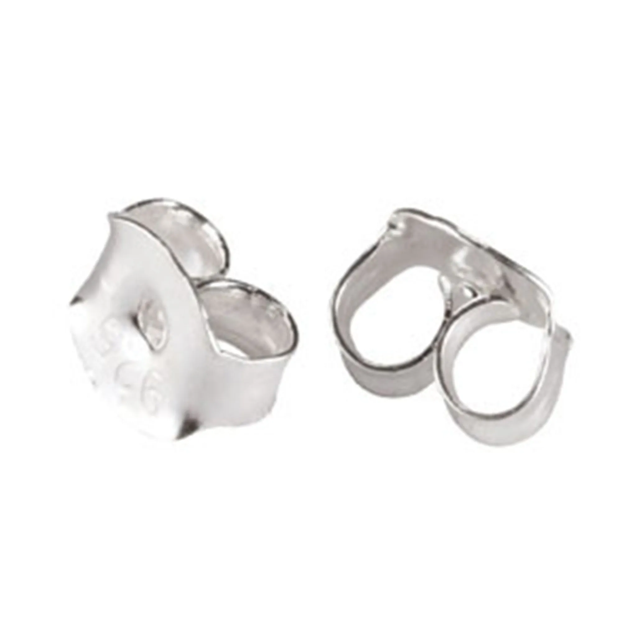 Ear Nuts/Ear Backs in Sterling Silver 4.5x0.20mm thick