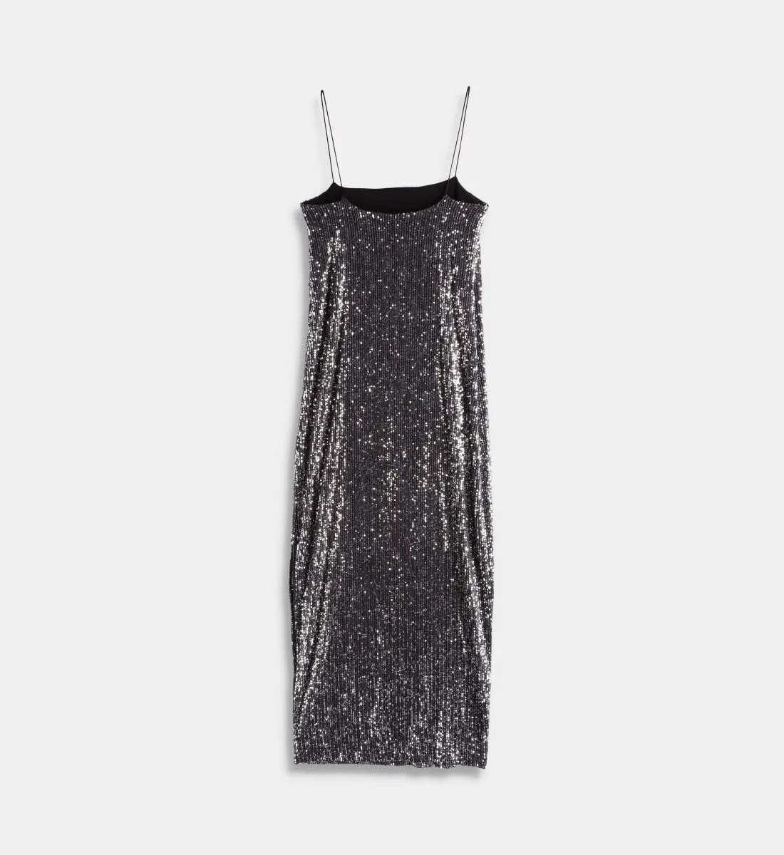 Elmi Shimmer Silver Midi Dress