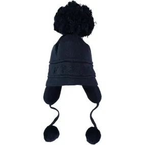 Emile Et Rose Griffin Navy Baby Bobble Hat with Ear Flaps