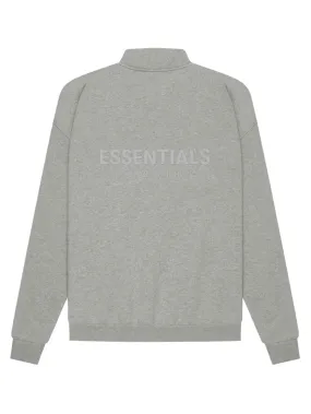 Fear Of God Essentials Back Logo Half-Zip Dark Heather Oatmeal [SS21]