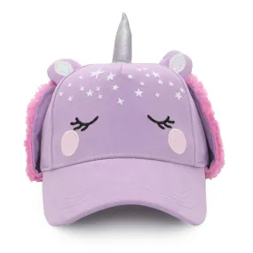 Flapjack Kids 3D Caps with Earflaps - Unicorn