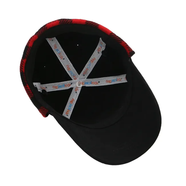 flapjacks 3D cap with earflaps black bear