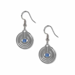 Frank Lloyd Wright April Showers Earrings- Blue Bead