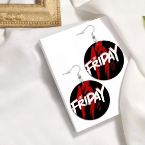 Friday the 13th Circle Drop Earrings