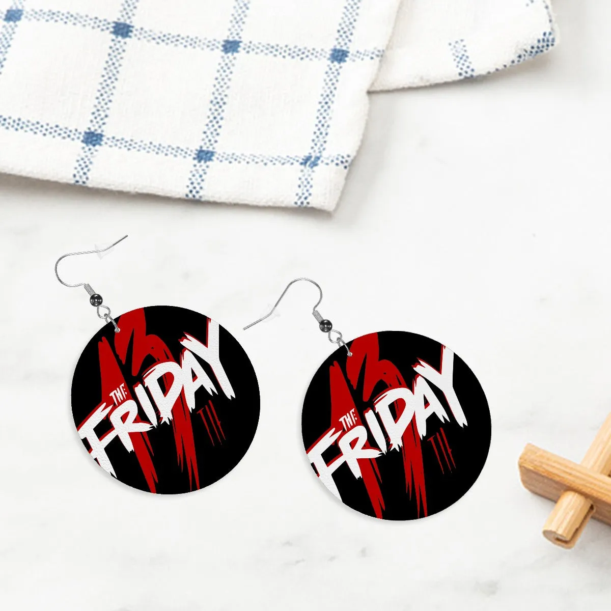 Friday the 13th Circle Drop Earrings