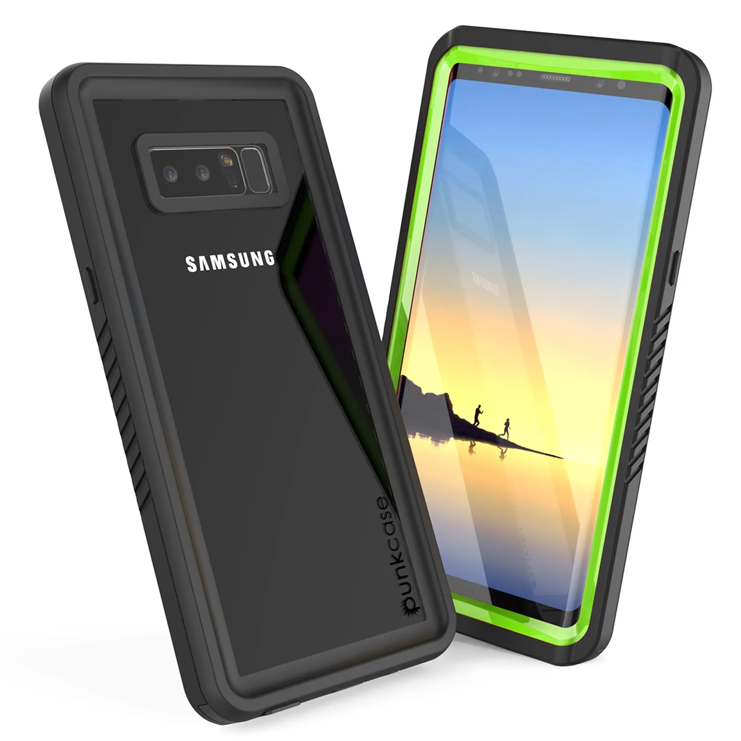 Galaxy Note 8 Anti-Shock Screen Protector Slim-Fit Case [Light Green]