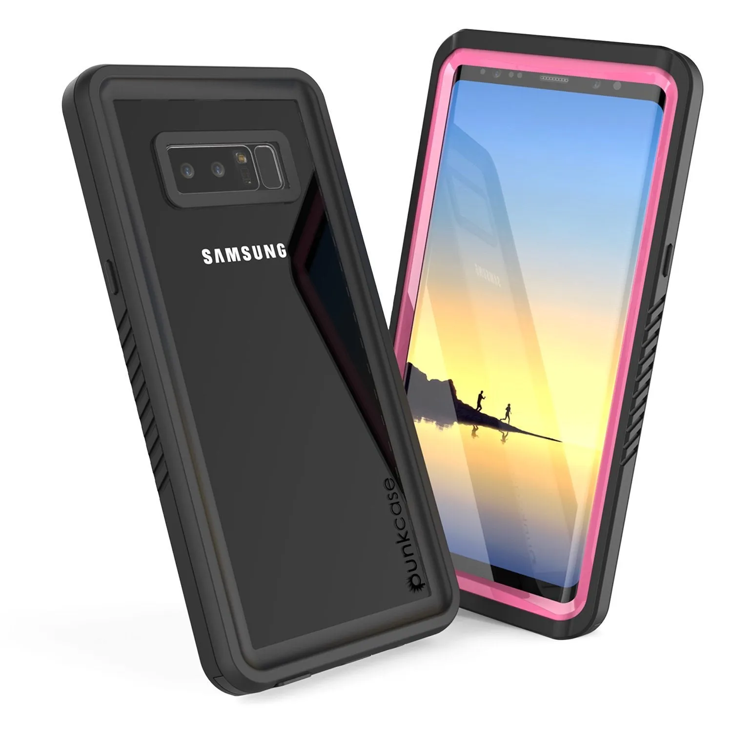 Galaxy Note 8 Anti-Shock Screen Protector Slim-Fit Case [Pink]