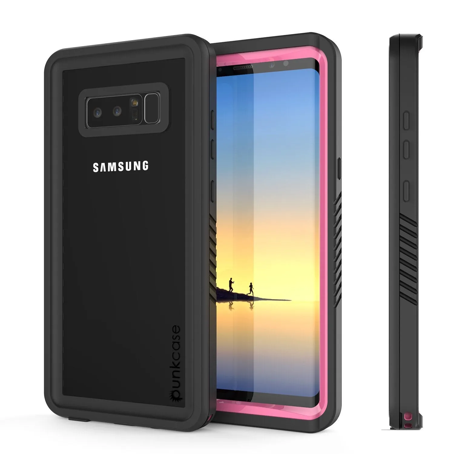 Galaxy Note 8 Anti-Shock Screen Protector Slim-Fit Case [Pink]