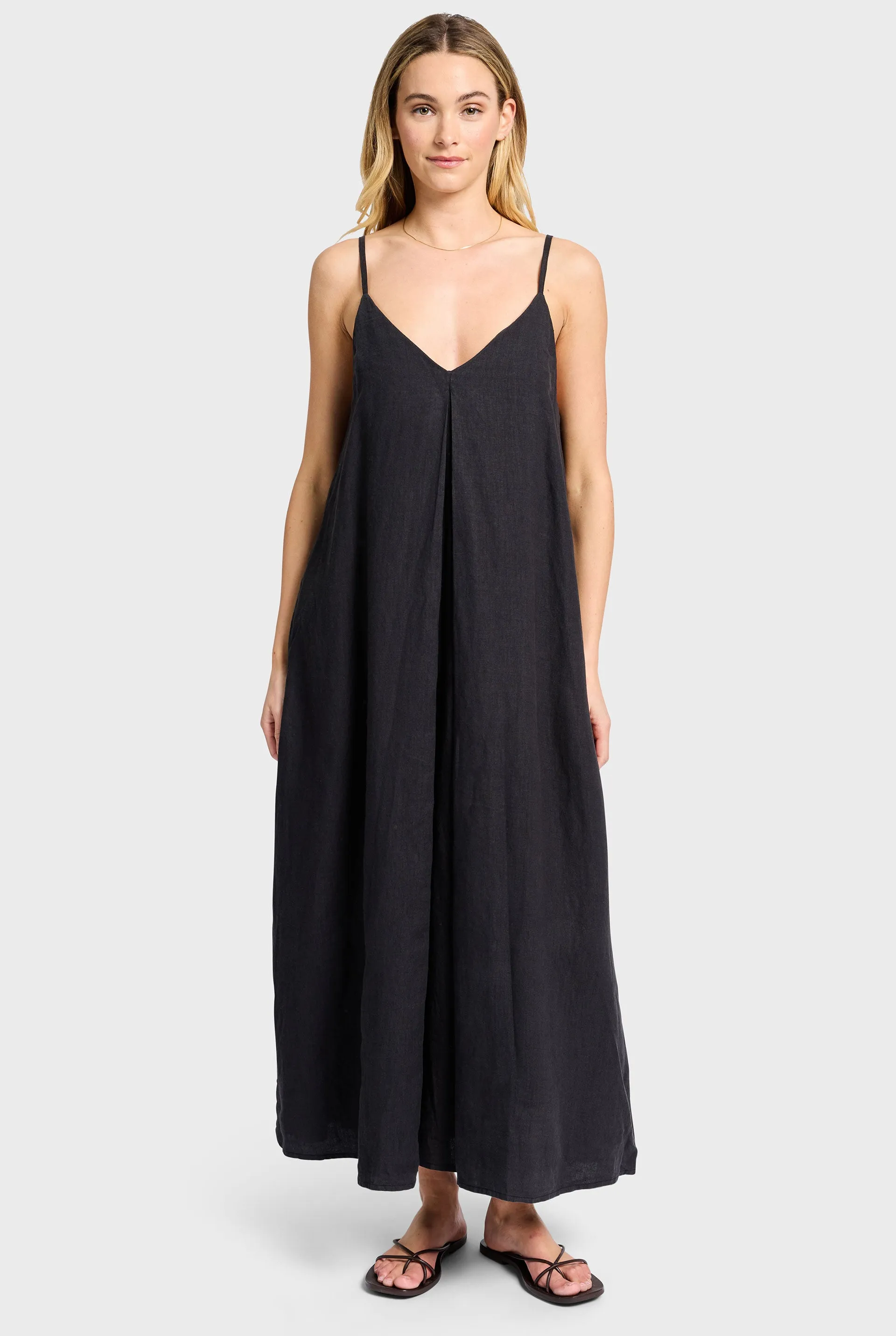 Hampton Linen Slip Dress