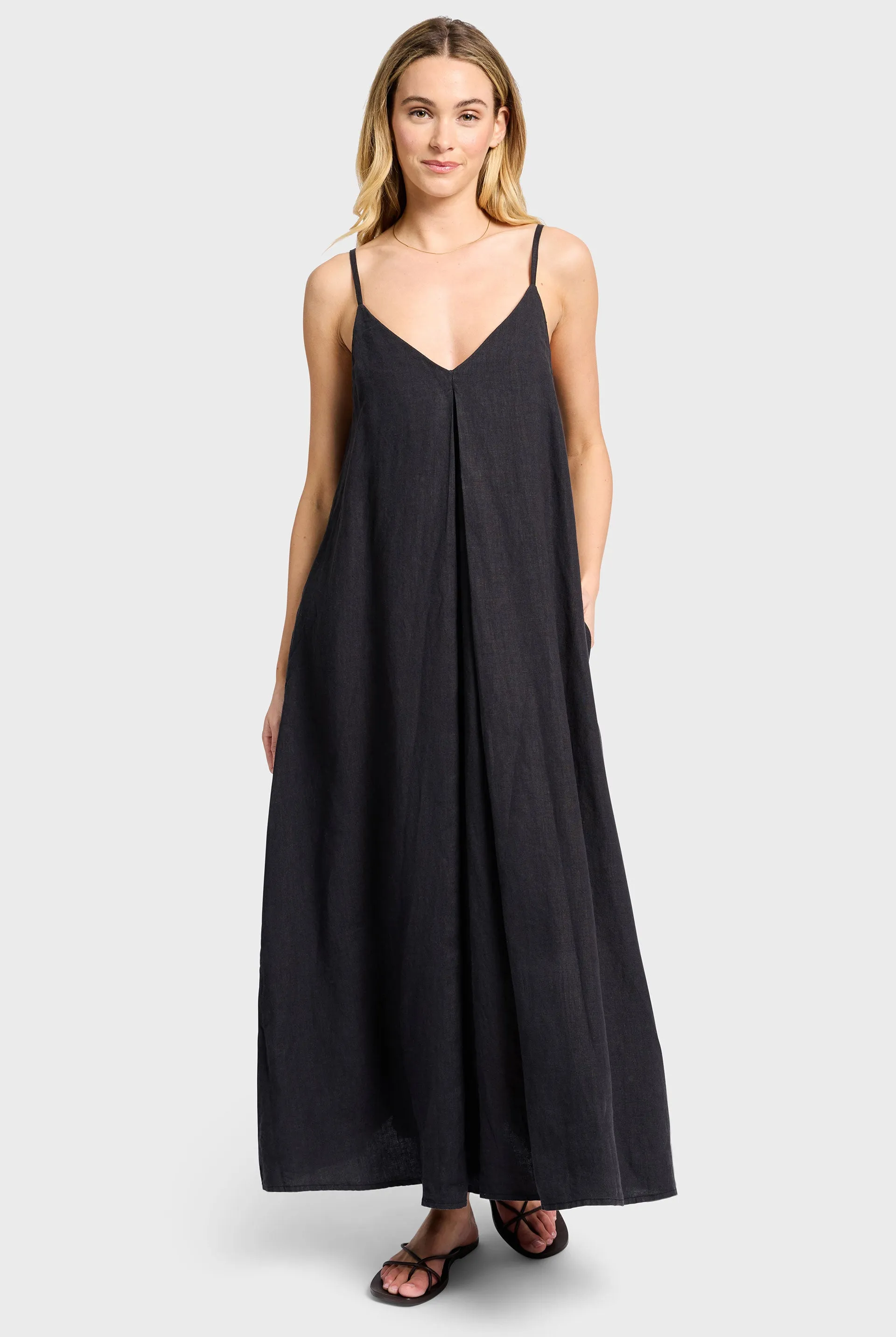 Hampton Linen Slip Dress