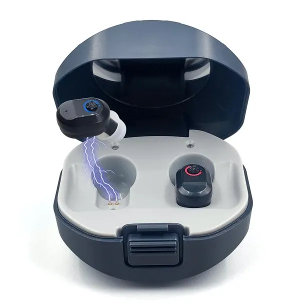 Hearing Aids for Senior Rechargeable Personal Hearing Amplifier Devices with Charging Case